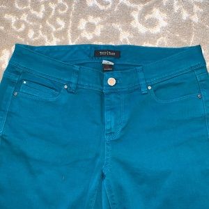 White House Black Market Ankle Jeans - Size 8 - Teal